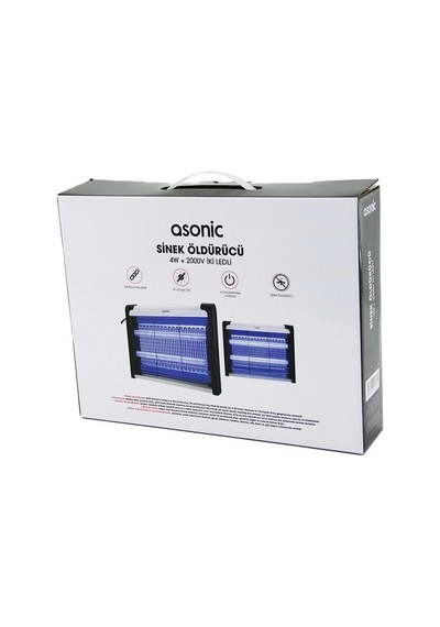 2 Ledli Sinek Öldürücü Cız Makine 4w - 2000v 30m2 Etkinlik Alanı As-a28 5580