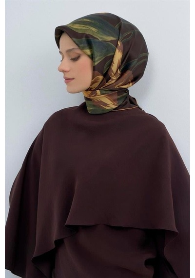 Armine İpek Eşarp 2026 Yaz - 9506-07 Acı Kahve Sura