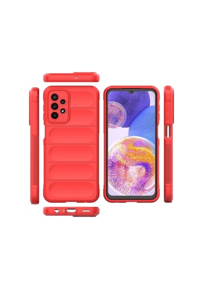 Samsung Galaxy Uyumlu   A23 4g Kılıf Optimum Silikon - Kırmızı