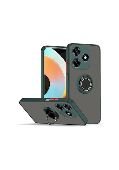 Nihcase Tecno Spark 10c Kılıf Montreal Yüzüklü Mat Kapak