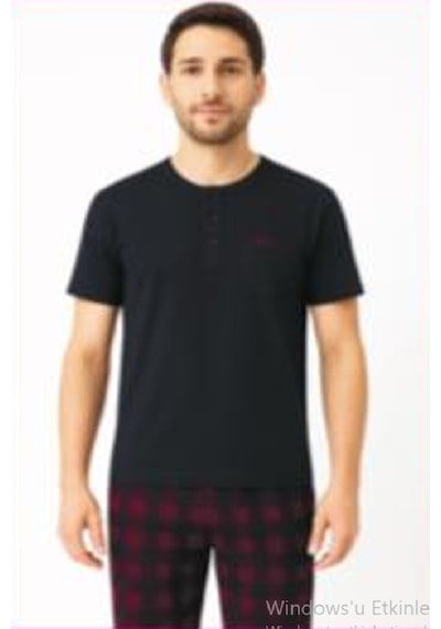 Erdem Erkek Yazlık Pijama Takımı Dfnyzl Lacivert