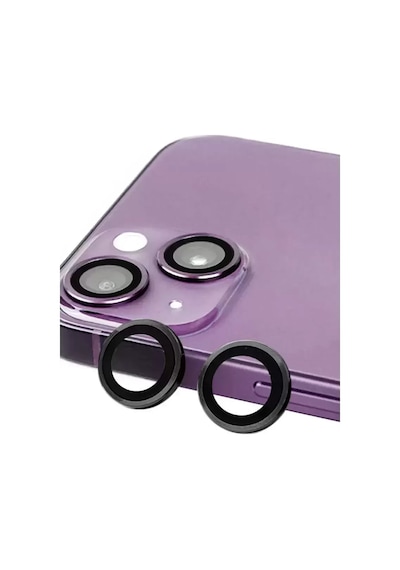 Newface Apple iPhone Uyumlu 14 Raze Metal Kamera Lens - Siyah