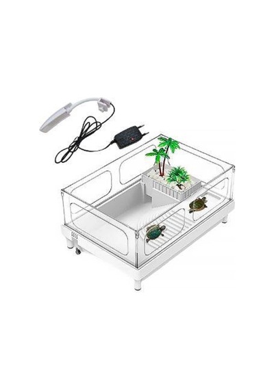 Sobo Ta-390 - Plastik Kaplumbağa Bahçesi Lambalı 38x27x18cm