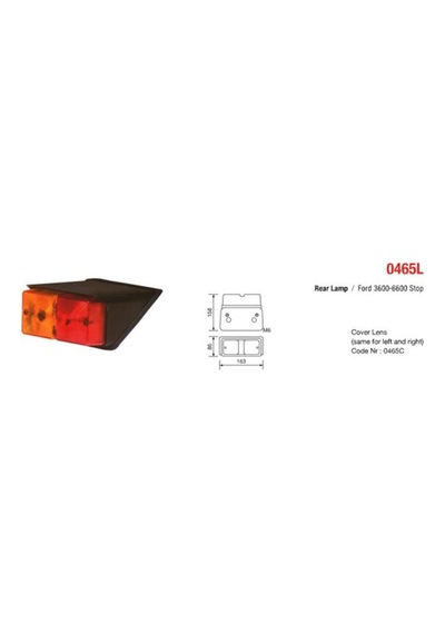 Ford Traktör 3600 - 6600 Stop Lamba Takımı Sağ - Sol