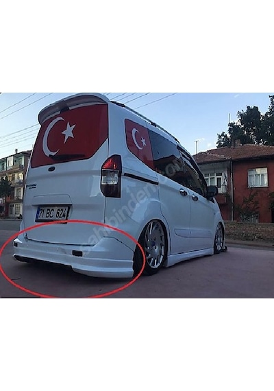 Ford Tourneo Courier (Plastik) Arka Tampon Eki