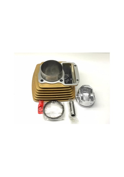 Motosiklet Silindir Komple Cg 125 56,5 Mm 15 P 69 Yüks. Kısa Petek Kahve