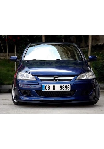 Opel Corsa C Uyumlu Çupra Ön Tampon Lipi Cupra Lip 3 Parça