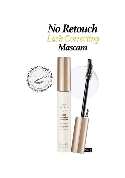 Missha No Retouch Lash Correcting Mascara Keratin Ve Kolajen Içeren Besleyici Şeffaf Maskara