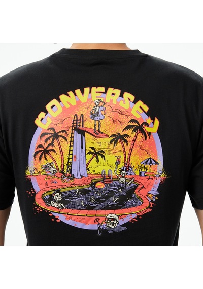 Converse Skeleton Party Erkek Siyah T-shirt10027726