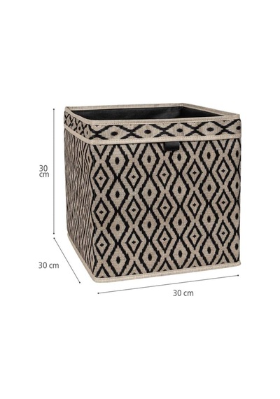Bohe Raf Düzenleyici Organizer Kutu, Saklama Kutusu, 30 X 30 X 30 Cm Desenli