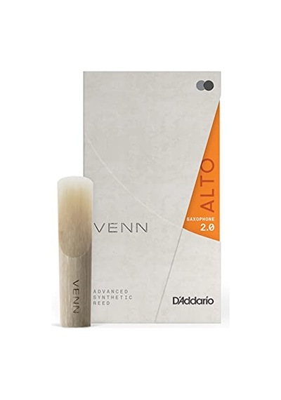 D'addario Venn G2 Sentetik Alto Saksafon Kamışları - Polimer Elyafların Gelişmiş Sentetik Kamış Yapısına Sahip Alto Saks Kamışları, Reçine, Doğal Kamış - Mukavemet 2.0
