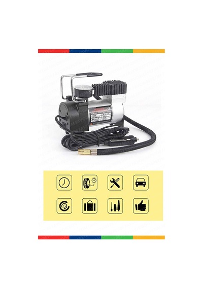 Taşınabilir 150Psi 12V Top Bisiklet Minicar Lastik Şişirme