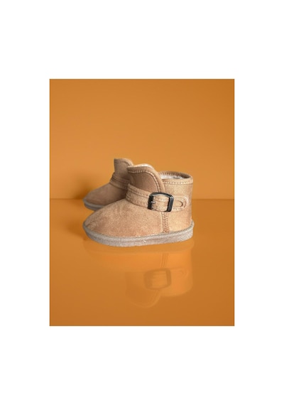 Gezer Unisex Çocuk Kışlık Rahat Taban Ev Bahçe Panduf Camel