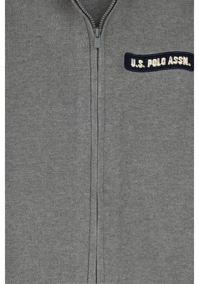 U.S. Polo Assn. Erkek Çocuk Gri Melanj Hırka Triko 50317164-vr109