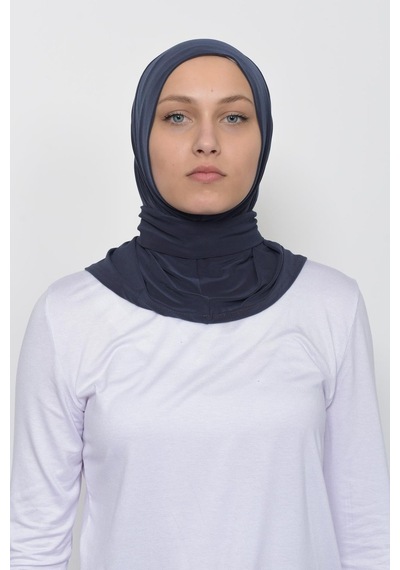 Altobeh Çıtçıtlı Hazır Eşarp Hijap Füme