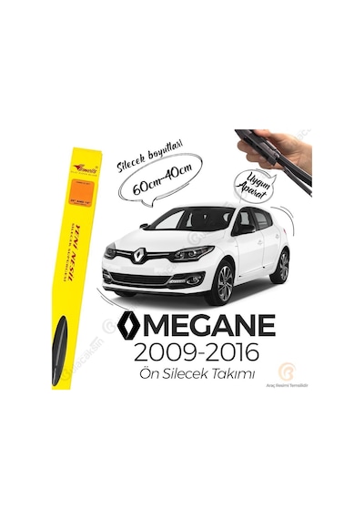 Renault Megane 3 Muz Silecek Takımı 2009-2016 İnwells