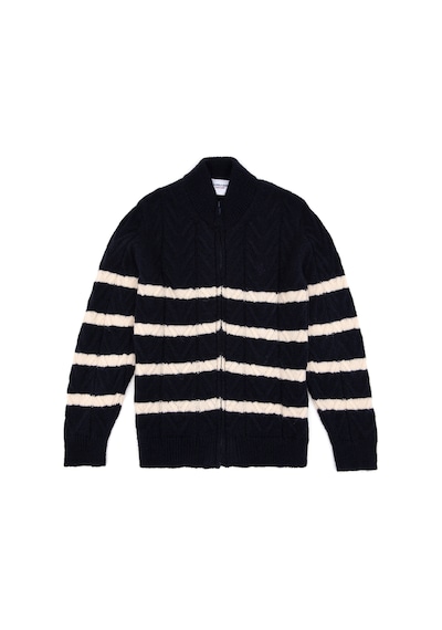 U.S. Polo Assn. Erkek Çocuk Fermuarlı Lacivert Triko Hırka 50295651-VR033