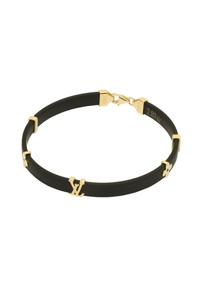 Louis Vuitton Kauçuk Bileklik  64037698 Sarı Altın