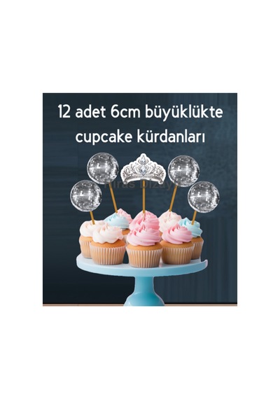 40 Parça Disco Topu Birthday Queen Happy Birthday Doğum Günü Süsü Banner Pasta Cupcake Kürdanı Kokteyl Kürdan Söz Nişan Doğum Günü Kokteyl Davet Ve Sunum Pasta Süsü Süsleme Kalın Kağıt