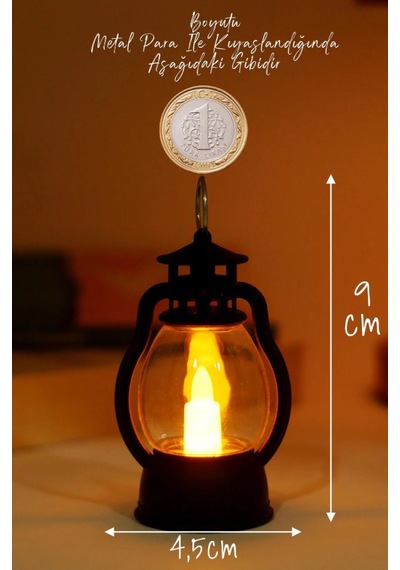 Led Mum Mini Kamp Tipi 1 Adet Pil Dahil Dumansız Alev Ledli Dekor Işığı Siyah Pt430 Siyah