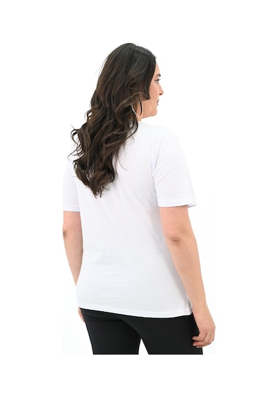 Kadın Büyük Beden Kiraz Baskılı T-shirt 1785-24 001