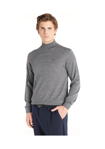 Ted Baker Gri Erkek Yarım Balıkçı Yaka Kazak Tbmrkw1044 Koyu Gri
