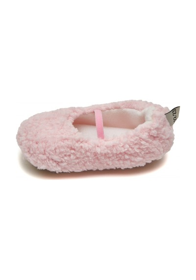 First Step Suni Yünlü Peluş Pembe Anne Terlik ve Bebek Panduf (Terlik ve Panduf Ayrı Satılmaktadır) Pembe