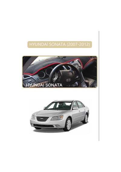 Hyundai Sonata 2007-2012torpido Koruma Halısı Bej Kenar