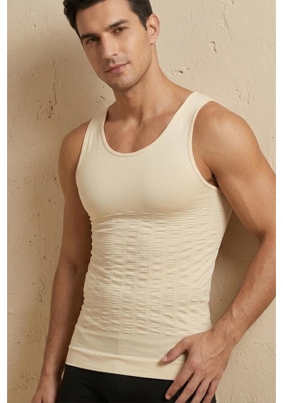 Fit Women Dik Duruş Destekli Korse Atlet 6056 Bej