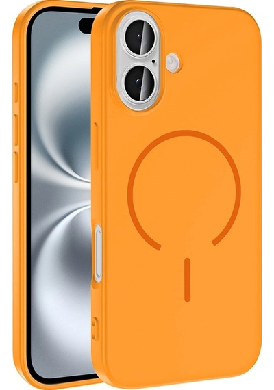 Apple Uyumlu iPhone 16 Kılıf M-safe Şarj Özellikli Zore Meta Kapak