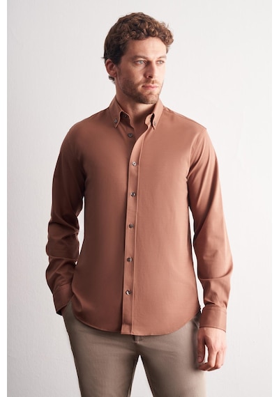 İmza Vizon Düğmeli Yaka Örme Uzun Kol Performans Ürün Slim Fit Esnek Gömlek 1004255270 Vizon İmza Vizon Düğmeli Yaka Örme Uzun Kol Performans Ürün Slim Fit Esnek Gömlek 1004255270 Vizon