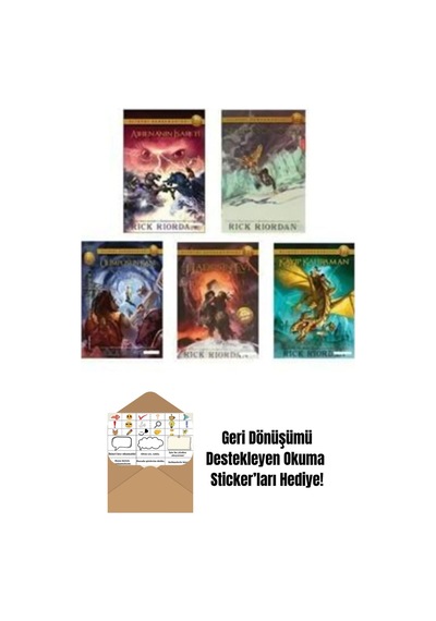 Olimpos Kahramanları 5 Kitap Set + Okuma Sticker'ları