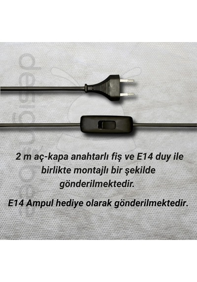 Styline - Modern Masa Ve Gece Lambası Ambiyans Lambası, Dekoratif Led Abajur, E14 Duy