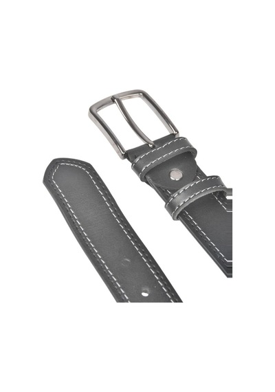 Deepsea Erkek Siyah 4 Cm Yanları Dikişli Suni Deri Kemer 2402641 Siyah