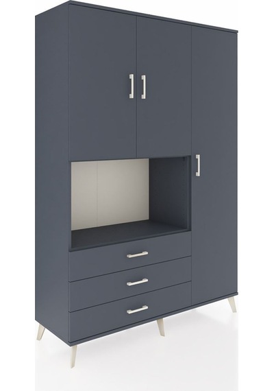 Hyperion Dolap 7 Raflı 3 Çekmeceli 3 Kapaklı 132x44x195 Antrasit-antrasit/antrasit Antrasıt/antrasıt Hyperion Dolap 7 Raflı 3 Çekmeceli 3 Kapaklı 132x44x195 Antrasit-antrasit/antrasit Antrasıt/antrasıt