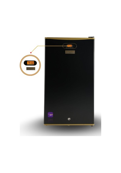 Kaizer Germany 95 Litre Siyah Rose Gold Dijital Göstergeli 12/24/220 V Buzdolabı