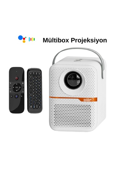 Multibox Mb Promax 4/64 Android 10 Projeksiyon Seti - M8 Kumanda