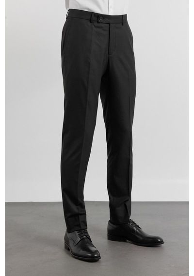 İmza Siyah Yan Cep Basic Slim Fit Esnek Pantolon 1003260013