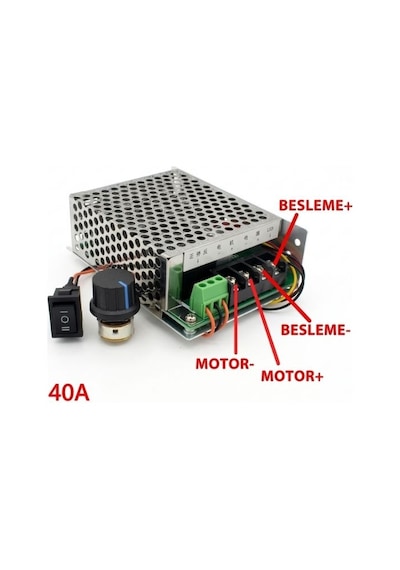 40a 50v Dc Motor Hız Kontrol Devresi Ayarlanabilir Güçlü Motor Sürücü