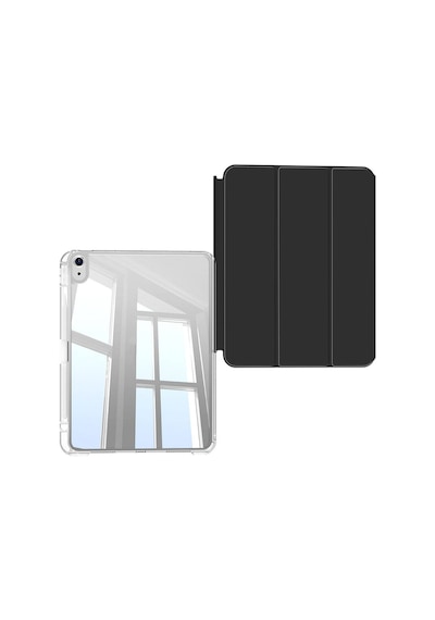 Apple Uyumlu iPad Air 11 2024 Kılıf Magnetik Ayrılabilen Airbagli Zore Sliding Tablet Kılıfı