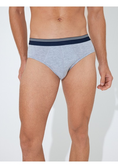 Koton 3'lü Slip Boxer Seti Çok Renkli Şerit Detaylı Lacivert 5wlm90052mk Lacivert
