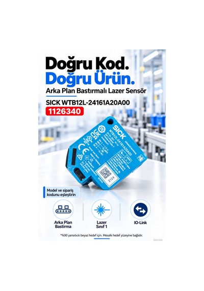 Sıck Wtb12l-24161a20a00 Arka Plan Bastırmalı Lazer Fotosel 112634