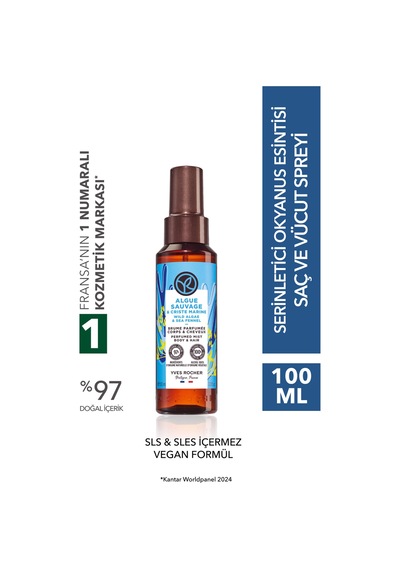 Yves Rocher Saç Ve Vücut Spreyi- Serinletici Okyanus Esintisi- Vegan-100ml