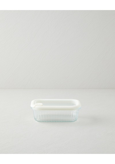 Whity Borosilikat Saklama Kabı 640 Ml Beyaz