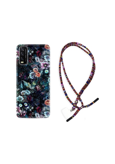 Vivo Y20S Kılıf Rasta Boyun Askılı Great Flowers 1304