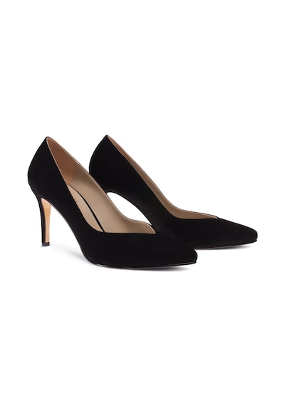 Deery Siyah Süet Kadın Stiletto Siyah (539889734) Siyah