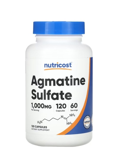 Nutricost, Agmatine Sulfate, 1,000 Mg, 120 Capsules.usa Versi...