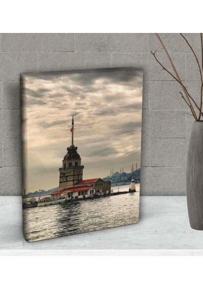 Bk Gift Kız Kulesi Tasarımlı Dekoratif Mini Kanvas Tablo 15X20Cm- (506660913)