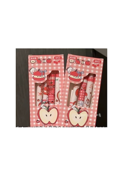 4'lü Set 0.5 Mm Uçlu Kalem Kırmızı
