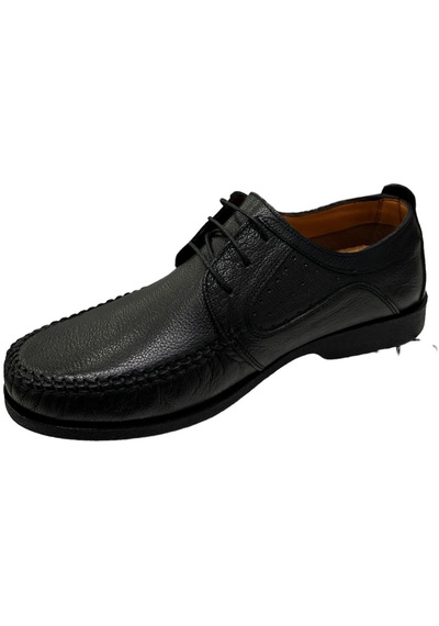 Castle Black 3075-1 Hakiki Deri Erkek Klasik Ayakkabı Siyah